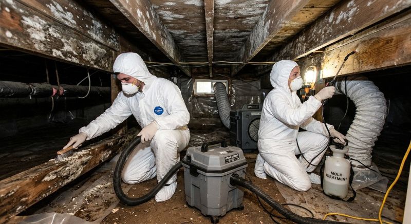 White Mold Mitigation in Frisco, TX